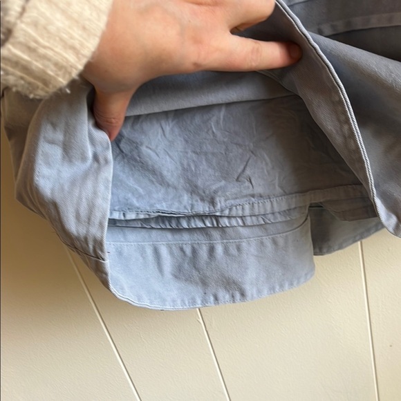 7 for All Mankind Blue Boho Babydoll Puff Sleeve Open Back Bow Mini Dress Sz S - Picture 7 of 13